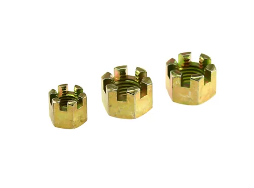 Yellow Zinc Plated Castle Nuts