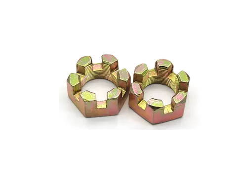 Yellow Zinc Plated Castle Nuts