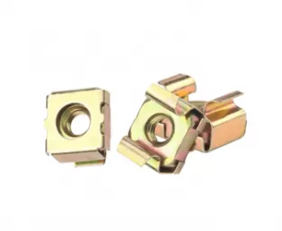 Yellow Zinc Plated Cage Nuts