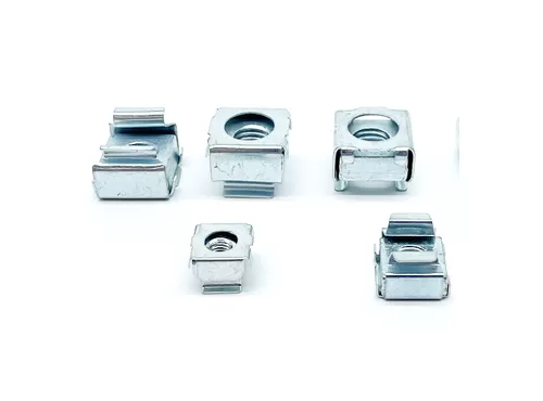 Blue White Zinc Plated Cage Nuts