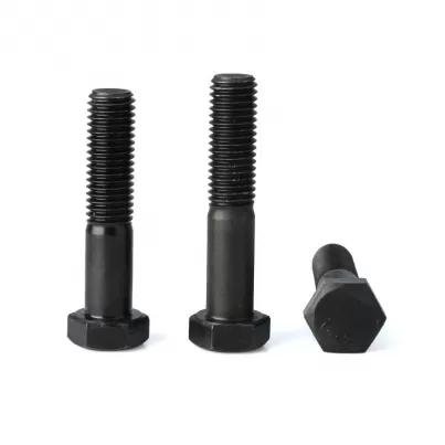 DIN960 blackening hexagon bolts with fine teeth